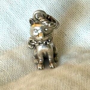 Brighton, cat charm, silver